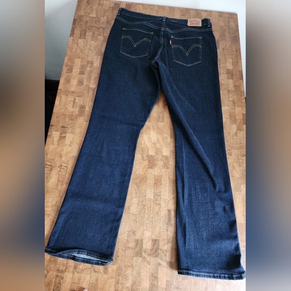 Levi's Classic Boot Cut size 14 women's denim jeans dark wash - Picture 3 of 16